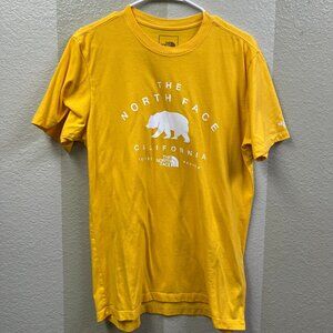 Men's The North Face Graphic T-Shirt Yellow Size - Medium